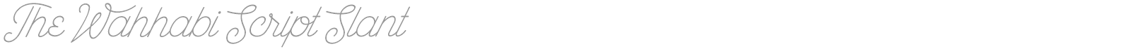 The Wahhabi Script font preview